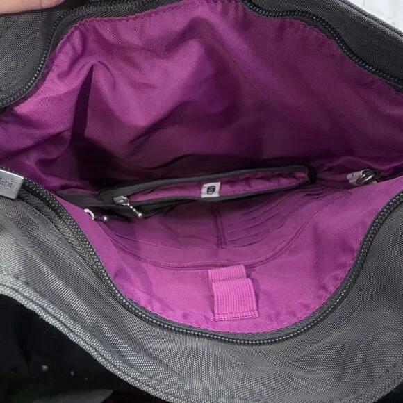 BAGGALLINI Charcoal Grey Big Zipper Crossbody Bag - Picture 5 of 7